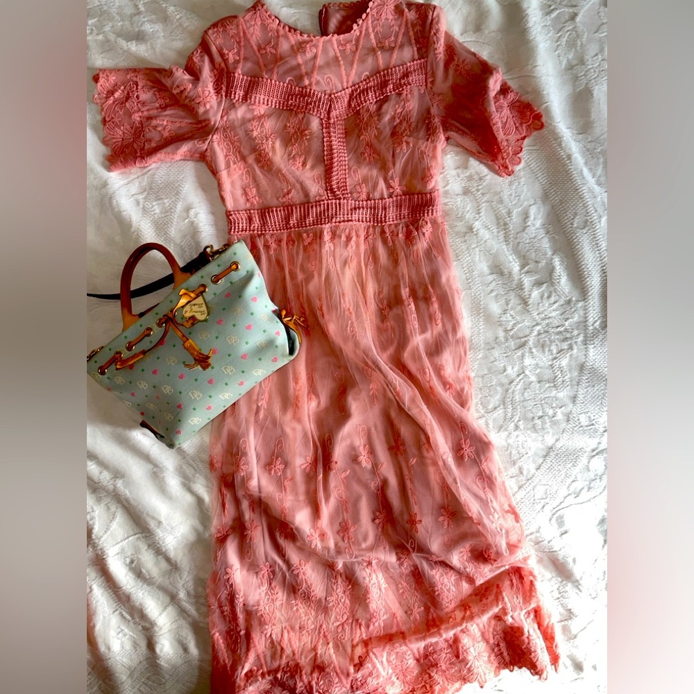 Pink Lace Dress
